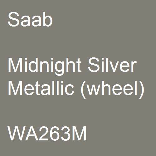 Saab, Midnight Silver Metallic (wheel), WA263M.